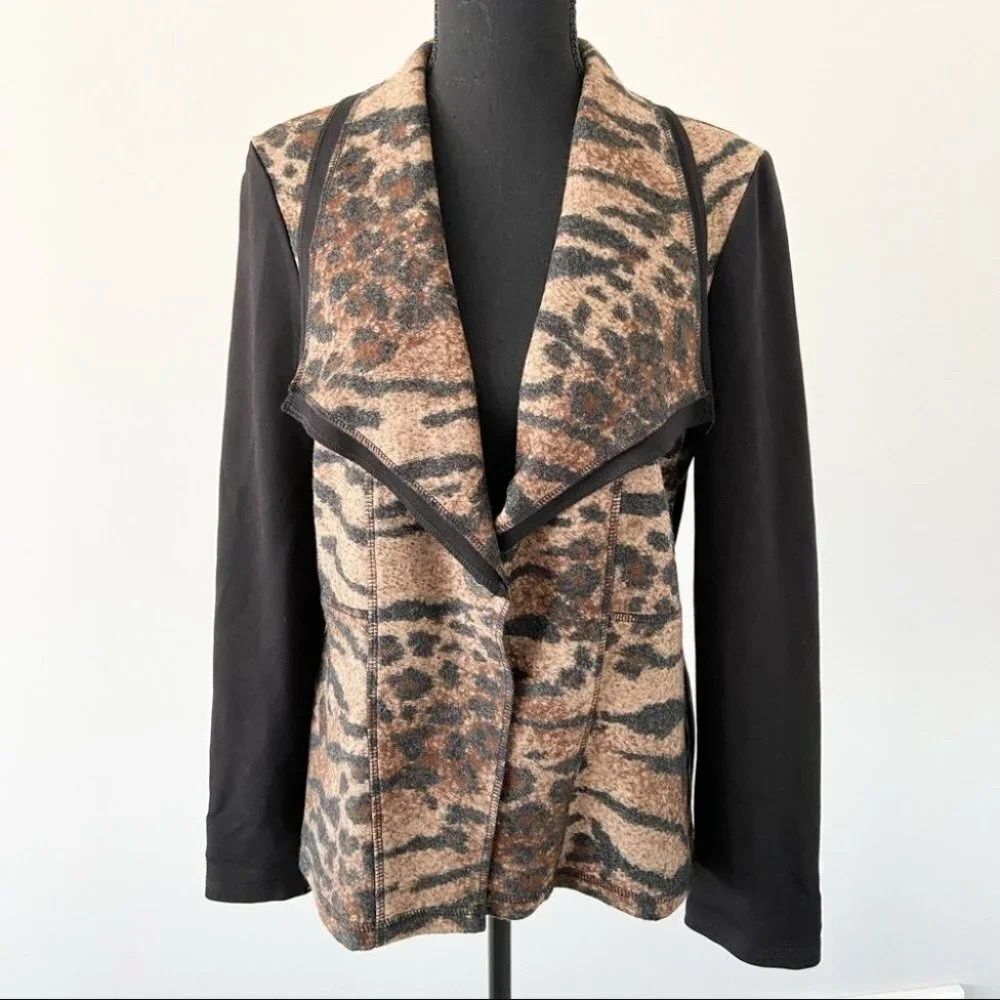 CONRAD C COLLECTION Tiger Print Wool Blend Jacket